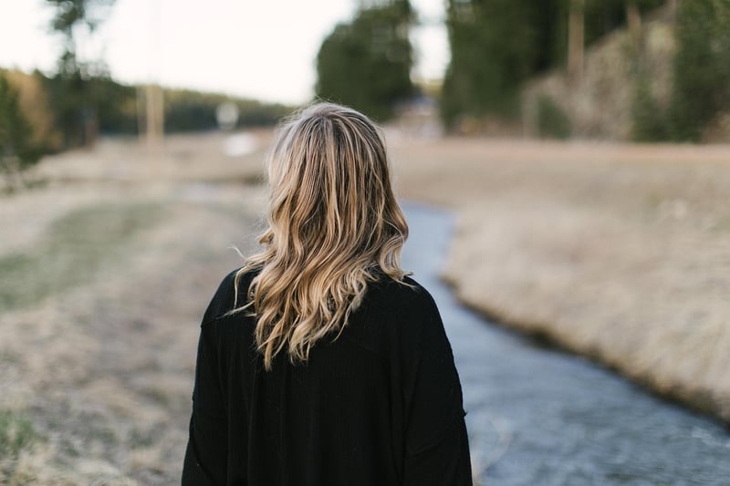 Woman hiking in nature